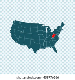 map of West Virginia