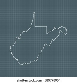 map of West Virginia