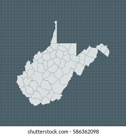 map of West Virginia