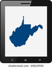 map of West Virginia