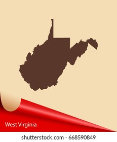 map of West Virginia