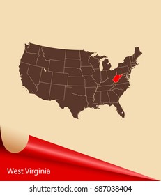map of West Virginia