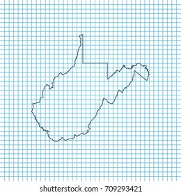 map of West Virginia