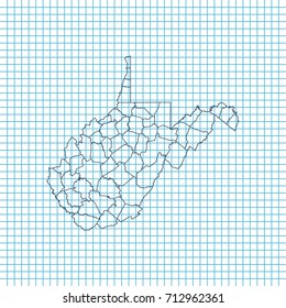 map of West Virginia