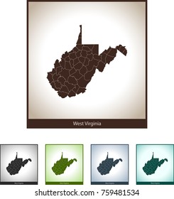 map of West Virginia