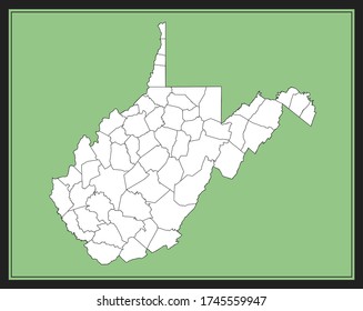 Map of West Virginia county