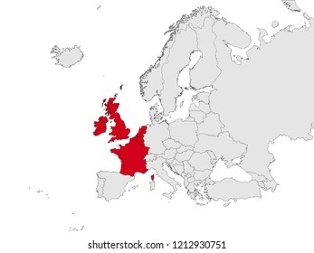 Map of Western Europe