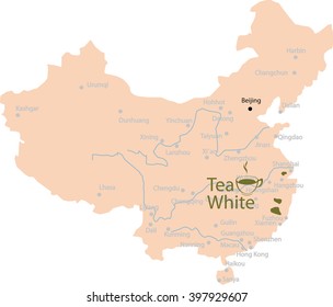 map white tea  in China