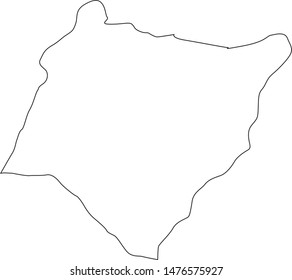 Map of Williamsburg County in the state of South Carolina