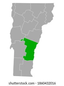 Map Of Windsor In Vermont On White