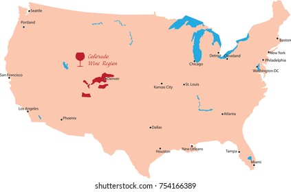 map wine in colorado