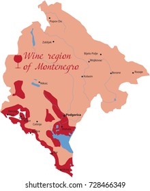 map  wine montenegro 
