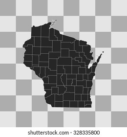 map of Wisconsin