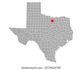 Map of Wise in Texas on white