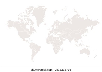Map of World 06, silhouettes world map, modern world map graphic, Countries Silhouettes Stock Illustrations, Vectors