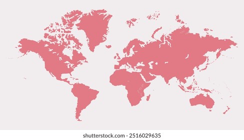 A Map world 08, siluetas mapa del mundo, mapa del mundo moderno gráfico, Países Siluetas Ilustraciones de stock, Vectores