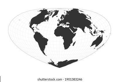 Flat Map Of The World Latitude And Longitude Images Stock Photos Vectors Shutterstock