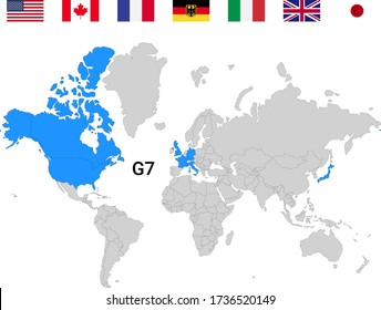 G7 Map Hd Stock Images Shutterstock