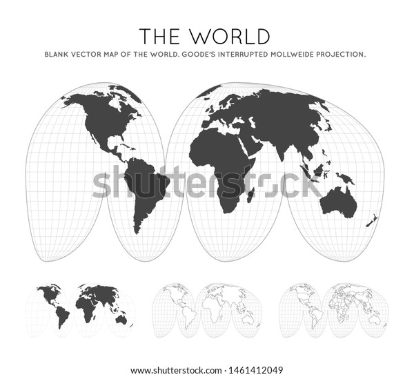 Image Vectorielle De Stock De Carte Du Monde La Projection