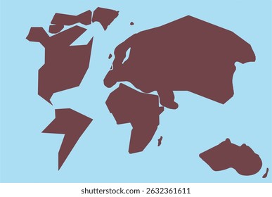 Map of the world illustration