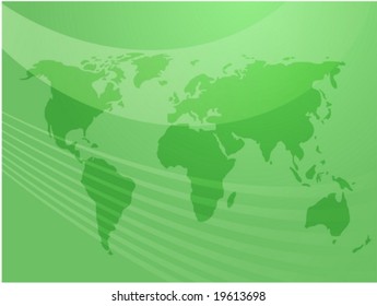 Map of the world illustration, abstract design