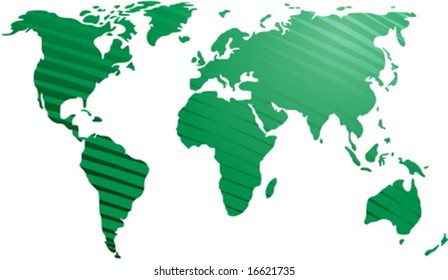 Mapa de la ilustración mundial, con líneas abstractas
