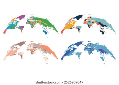 Mapa do Mundo. Projeção Mercator. Mapa político detalhado dos países e territórios dependentes.