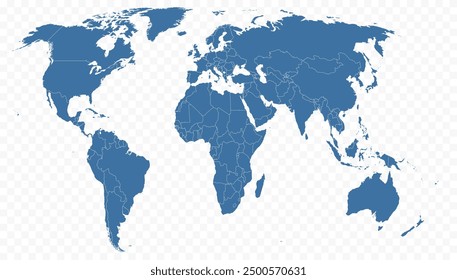 Map of world, new modern world map, graphic, Illustration, world map map with transparent background