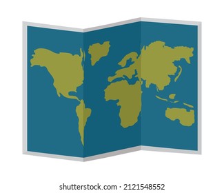 map of the world on white background