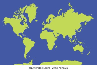 map of the world stock vector