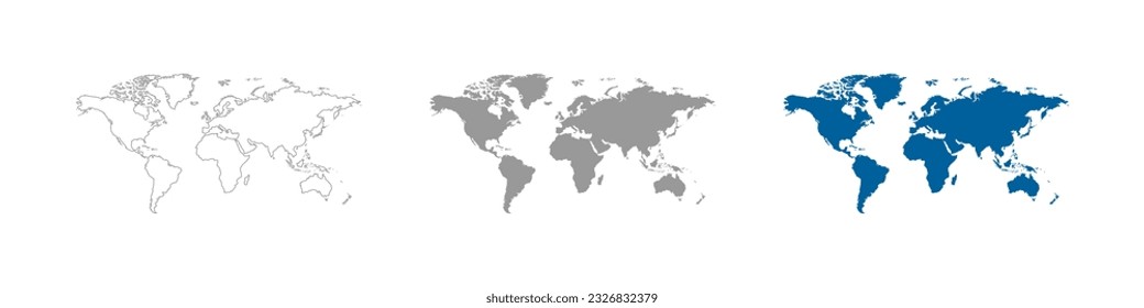 Map world. Vector. Country. Earth Globe