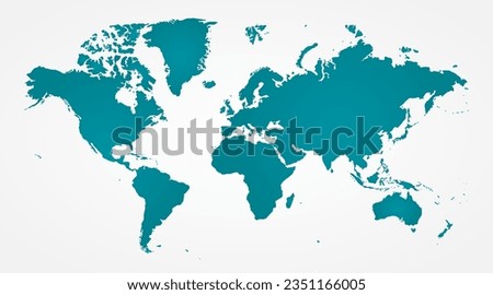 Map of the world. World map. Vector design.