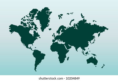 Map of world. Vector illustration