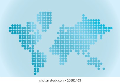 Map of world. Vector illustration