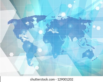 Map of world. Vector illustration