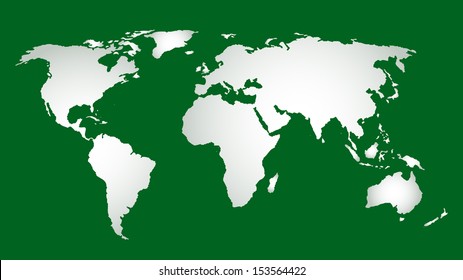 Map of world. Vector illustration.