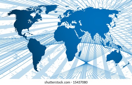 Map of world. Vector illustration