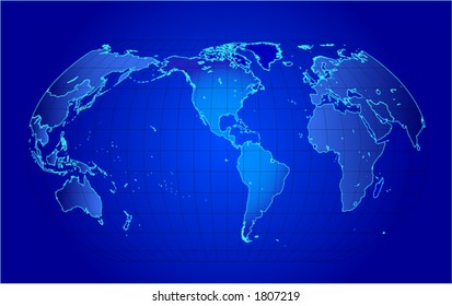 Map of the world - vector illustration