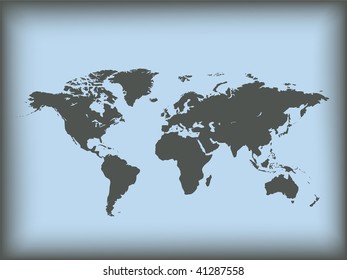 Map of world. Vector illustration