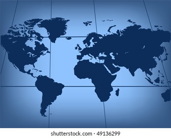 Map of world. Vector illustration