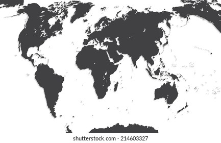 Map Of The World. Vector Illustration. EPS10
