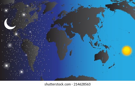 Map Of The World. Vector Illustration. EPS10