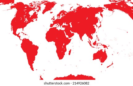Map Of The World. Vector Illustration. EPS10