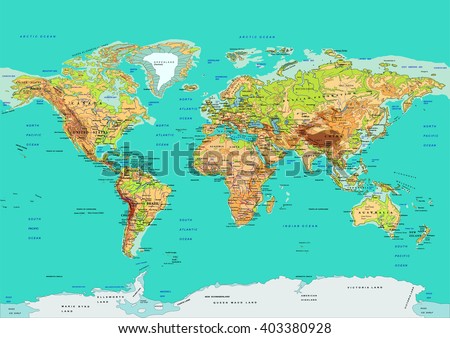 map world vector illustration names countries vector de