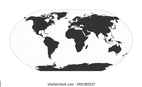 Flat Map Of The World Latitude And Longitude Images Stock Photos Vectors Shutterstock