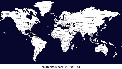 map world worldmap political capital cities countries