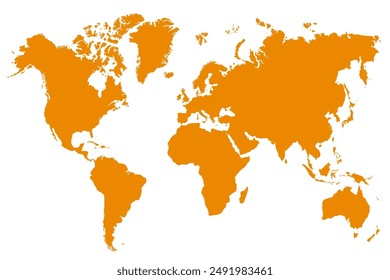 Mapa del mundo, globo mundial, mapa de la Tierra global