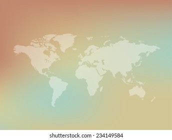 Map of the world,clean vector