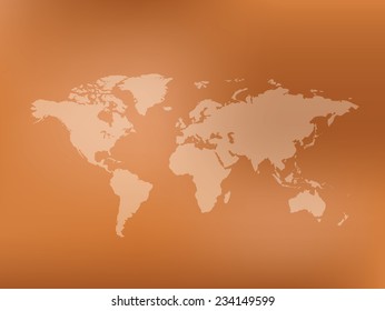 Map of the world,clean vector