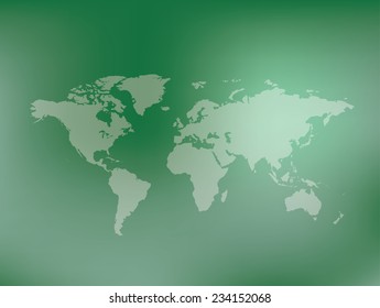 Map Worldclean Vector Stock Vector (Royalty Free) 234152185 | Shutterstock